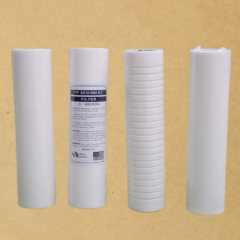 PP Cotton Drum Filter Safety Filter Element For Melt Blown Filter Used In Water Treatment مادة معدنية من القطن المستخدمة في معالجة الماء